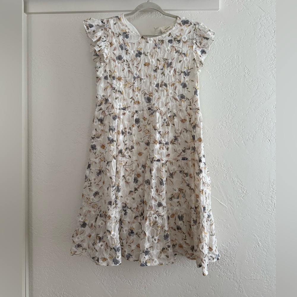 Floral Ruffle Sleeve Dress Size S